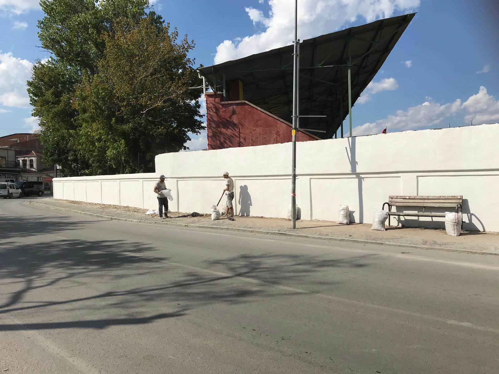 Edirne 25 Kasım Stadyumu Çevre Duvarları Tamirat İşi